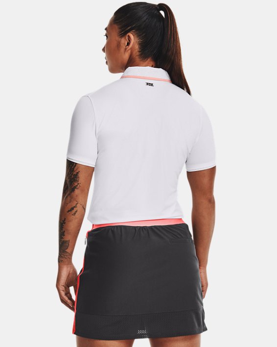 Women's UA Iso-Chill Polo Short Sleeve, White, pdpMainDesktop image number 1